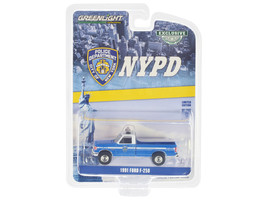 1991 Ford F-250 Pickup Truck Blue and White &quot;NYPD (New York City Police ... - £18.28 GBP