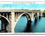 Ford Bridge Between St Paul and Minneapolis Minnesota MN WB Postcard W6 - $2.92