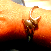 Awesome~Vintage Dolphin Silver Bracelet - £16.35 GBP