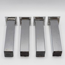 Set of 4 Mid Century Modern Sofa Legs Chrome After Knoll - £93.11 GBP