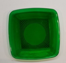 Vintage Anchor Hocking Charm Forest Green Saucer Plate - $3.99