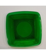 Vintage Anchor Hocking Charm Forest Green Saucer Plate - £3.13 GBP