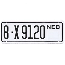  United States Nebraska Base Trailer License Plate 8-X9120 - $16.82