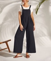 Simple by Suzanne Betro Black Sleeveless Pocket Wide-Leg Jumpsuit (Small) - £33.02 GBP