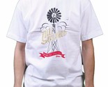 Orisue Hombre Blanco Self Prolongada Winds De Cambio Windmill Camiseta Nwt - £11.27 GBP