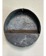 Vintage Wall Planter 8” Round Galvanized Farmhouse Porch Decor - €12,93 EUR