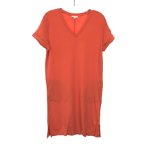 NWOT Womens Size XS Garnet Hill Coral Pink Everyday T-Shirt Mini Dress P... - £23.08 GBP