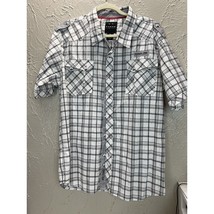 Koman Men&#39;s Button Down Shirt Short Sleeve Classic Fit Plaid Western Siz... - $19.95