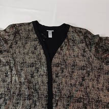 Catherine's Women's Black & Brown Open Front Jacket Blouse Top Size 5X (34W/36W) image 15