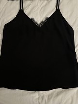 SO Goods For Life Women Sz S Out Of Office Black Lace Inset Cami NWT - £4.05 GBP