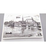 Vintage Altenkunstadt Ceramic 16 Germany Plon Paperweight, Black on White - £59.38 GBP