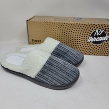 NY Threads Women&#39;s Gray Soft Fleece Lined Slippers Size Small US 5-6 - £16.94 GBP