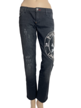 RRP 790€ , Jeans da donna Philipp Plein con teschio di strass, 29 - $250.75