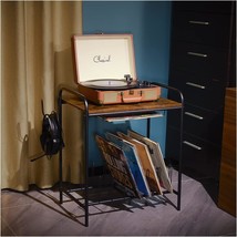 Mawew Turntable Stand With Record Storage, Record Player Table, Vintage ... - £25.16 GBP