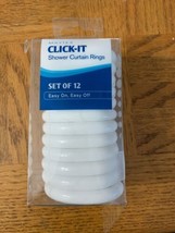 Maytex Click It Shower Curtain Rings - £10.00 GBP