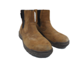 CATERPILLAR Women&#39;s Slip-On Abbey Steel Toe CSA Work Boots Brown Size 7M - $66.49