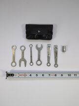 Vintage MAFAC Tool Kit Underseat 6 Wrenches 1 Socket Bike Repair Kit France - $13.81