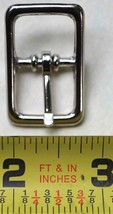 5/8&quot; Center Bar Buckle Nickel Plate Horse Saddle Tack Hardware High Grad... - $4.01