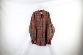 Vintage 90s Banana Republic Mens XL Faded Collared Flannel Button Shirt Plaid - £31.25 GBP