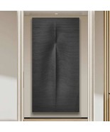 interoknack Modern Wood Carved 3D Relief Wall Art, Vertical Natural Soli... - $1,388.19 CAD