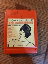 The Very Best Of Connie Francis Connies 15 Biggest Hits 8-TRACK Tape Cartridge - £4.48 GBP