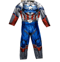 Marvel Avengers Captain America Child Boys Costume Muscle Jumpsuit Large... - $11.87