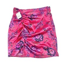 Free People Women&#39;s 6 Avas Print Miniskirt in Deep Magenta 16.5 inch Lon... - £22.52 GBP