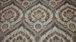 Ballard Designs Scandicci Gray Kravet Damask MULTI-USE Fabric 2.1 Yards 55&quot;W - £23.24 GBP