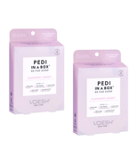 (2) VOESH Pedi in a Box O2 Fizz, Raspberry Sorbet, Detoxifying Spa Pedic... - £16.45 GBP