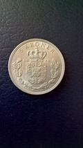 5 Kroner Coin, 1968, Denmark, King Frederick IX, Copenhagen, Copper-Nickel - $11.16