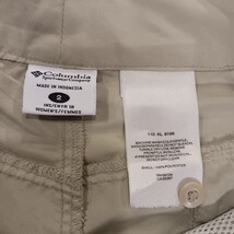 Columbia AL8198 Women's 2 Beige Hiking Polyester Capri Pants Cargo Shorts 30×17 image 3