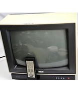 1986 RCA XL100 13” CRT Color TV Retro Gaming EMR358AR VHF/UHF With Remote  - £92.79 GBP