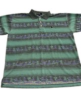 Vintage Polo Ralph Lauren Polo Shirt Men&#39;s Size L Large Purple Green Horses - £25.92 GBP
