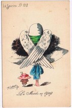 France Postcard Fashion Big Little Hats Ise Sourire No 108 La Mode en 1909 - £15.81 GBP