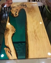 Green River Epoxy Table, Epoxy Kitchen Island, Epoxy Office Desk, River Tabletop - £345.43 GBP+