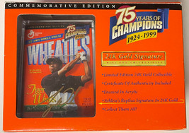 Tiger Woods Mini Wheaties 24 Kt Gold Signature Commemorative Edition 75 Yrs of C - £19.57 GBP