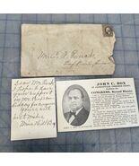 John C Box Congressional Campaign Card With Envelope And Card Signed By ... - $267.95 MXN