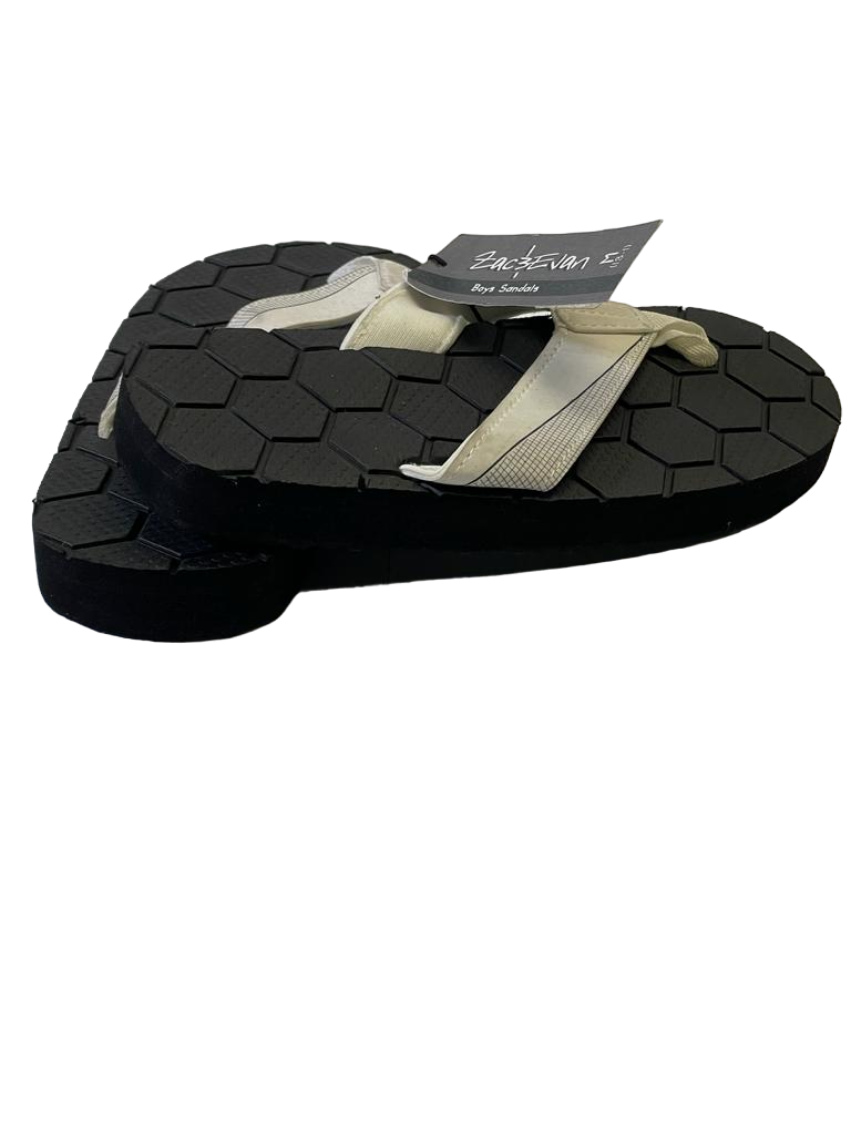 Zac &amp; Evan Garçons Sandales ZTB-1005/A Blanc/Noir Moyen 13-1 - $8.97