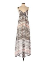 NWT Gypsy05 Triangle Cup Ikat Print Silk Chiffon Thin Strap Maxi Dress M - £22.49 GBP