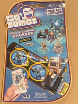 Go Sumos Remote Control Stickers - Grobots  *NEW/TORN PACKAGE* bbb1 - £6.42 GBP