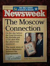 NEWSWEEK September 17 1990 Iraq George Bush Mikhail Gorbachev MOB movies - £6.92 GBP