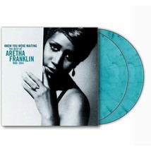 Aretha Franklin Knew You Were Waiting, Best Vinyl New! Marbled Turquoise Blue Lp - £31.10 GBP