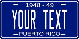 Puerto Rico 1948 License Plate Personalized Custom Car Bike Motorcycle Moped - £8.78 GBP+