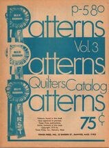 Vintage 70's Blue Ribbon Patterns Quilting Pattern booklet Volume 3 p-580 - $7.99