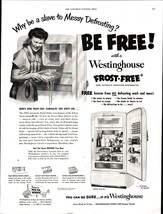 Westinghouse Frost-Free Refrigerator ~ Judy Bond 10x13&quot; VINTAGE 1952 Print Ad d4 - £17.75 GBP