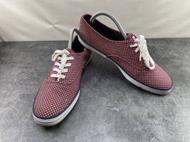 Keds Champion Sneakers Womens 10M Shoes Red White Canvas Micro Polka Dot... - $19.62