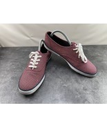 Keds Champion Sneakers Womens 10M Shoes Red White Canvas Micro Polka Dot... - $27.53 CAD