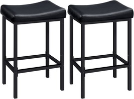 Hoobro Bar Stools, Set Of 2 Bar Chairs, Counter Height Stools, Saddle St... - $69.98