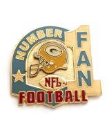 VTG NFL Green Bay Packers Football Helmet #1 Number One Fan Enamel Pin Y... - $19.13 CAD