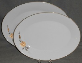 Set (2) 1960s Noritake Windsor Rose Pattern Oval Serving Platters Made In Japan - £39.10 GBP